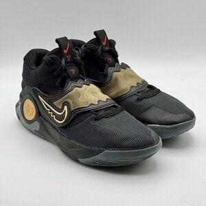 Nike KD Trey 5 X Black Metallic Gold Men’s Size 13 Sneakers DD9538-010 Pre Owned